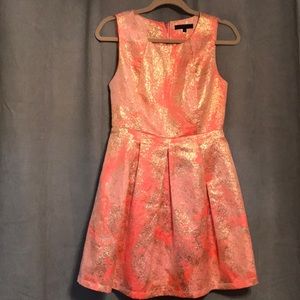 Hot & Delicious dress in pink with gold foiling